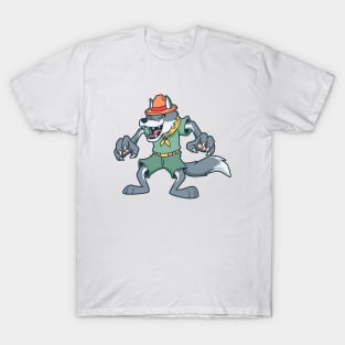 Cartoon wolf is scout T-Shirt